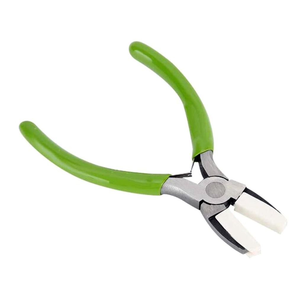 5.5'' Klenotnické kleště Praktické kleště z vysoce uhlíkové oceli s krytem Nylonové kleště pro rovnání drátu DIY Výroba šperků