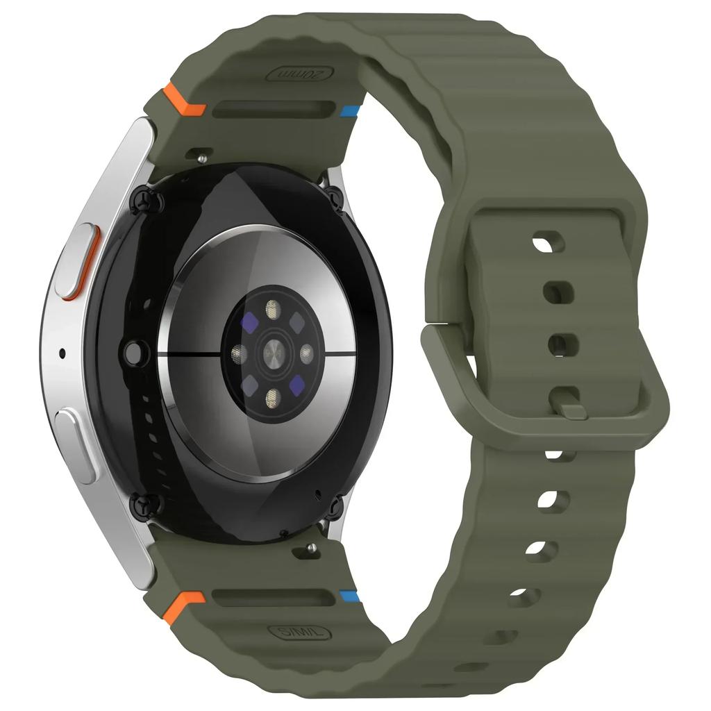 Silicone Strap for Samsung Galaxy 7 FE 6 5 4 40mm 40mm/6 Classic/5 pro 45mm 47mm 43mm No Gaps Bracelet for Watch 7 6 Accessories