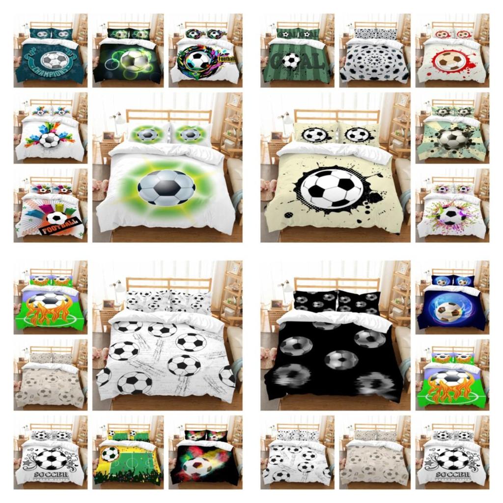 Duvet Cover Football Quilt Cover Queen Size Bedding Home Textiles 3D Printed Children Teen Soft Bedding Cover Set