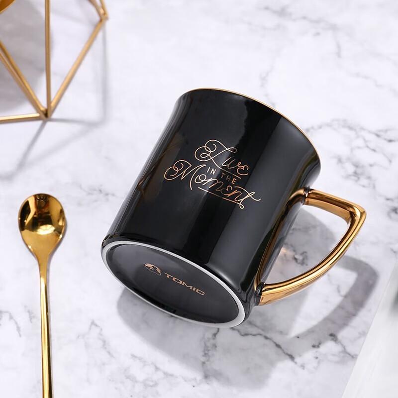 Nordic Style Gold-Trim Ceramic Mug