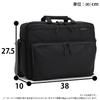 Shoulder Bag 62335 Black Business Bag Sorting Pocket Function [Outdoor Products] Carry-on Men's 62335-10