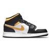 Ny Jordan 1 Mid Hvit Pollen Svart GS 554725-177