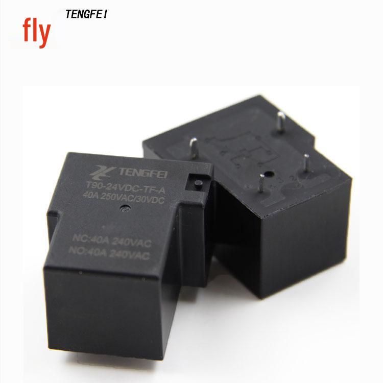 High-Power 40A T90 Relay, 12/24V, 4-Pin Normally Open (SLA-24VDC-SL-A)