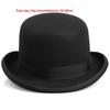 Solid Color Magician Hat Wide Edge Gentleman Hat New Jazz Cap  Men and Women