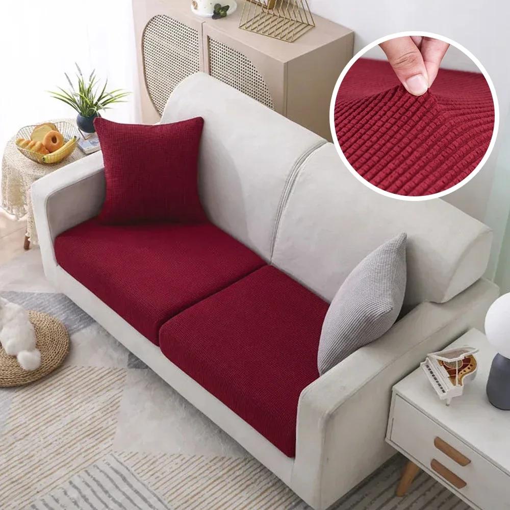 Jacquard Pure Sofa Covers Polar Fleece Stretch Sofa Seat Covers Removable Couch Case Furniture Protector Chaise Lounge Home