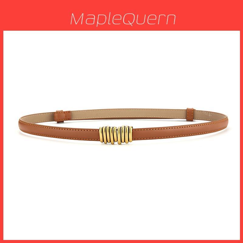 Genuine Leather Womens Fashion Belt With Pearl Detail For Casual And Formal Wear