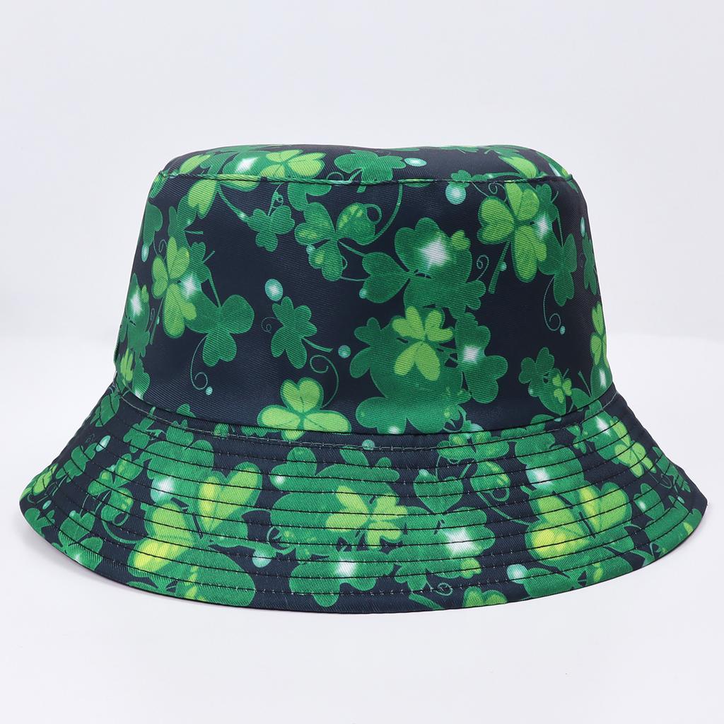 Spring and Summer New Irish Festival Shade Basin Hat Clover St. Patrick's Day Fisherman Hat