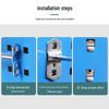 Multi-functional Single Straight Tool Hooks for Workshop Racks