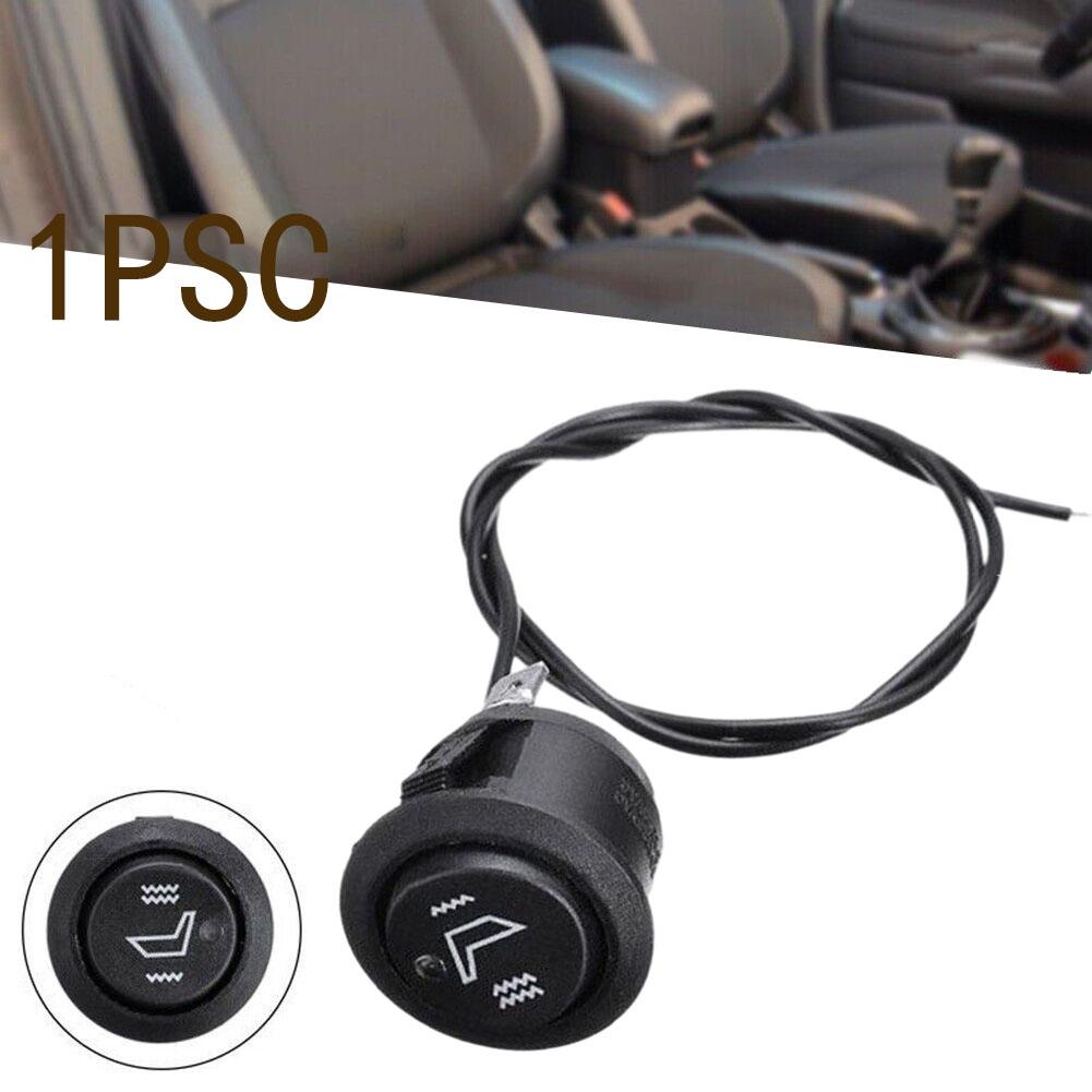 Heater Switch Seats Switch Rocker Hi/Low Off Round Heated 12V 1Pc