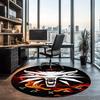 The Witcher Printed Round Rug Carpet Chair Rug Area Rug Entryway Doormats,for Office Chair Living Room Bedroom Kitchen Room.