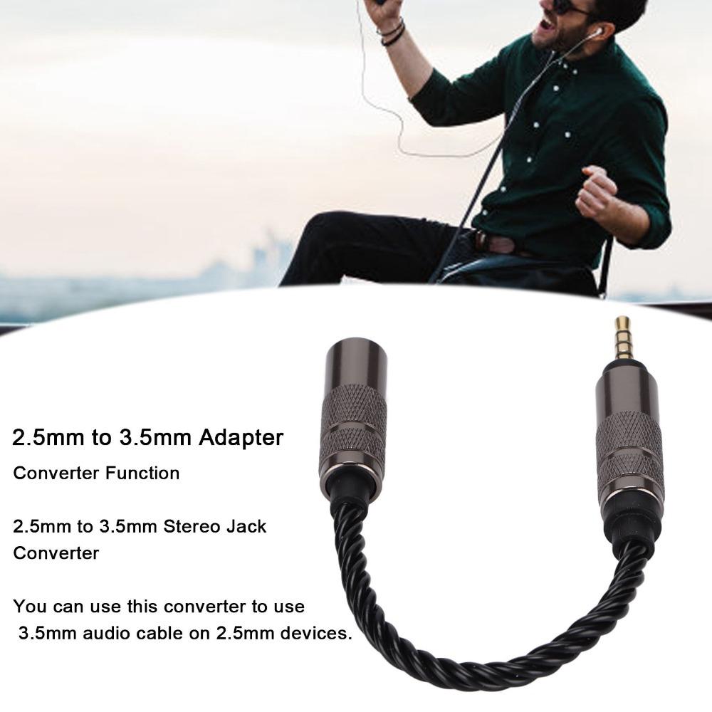 High Stereo Audio 2.5mm Balanced Male To 3.5mm Stereo Female  Sound Enhancement