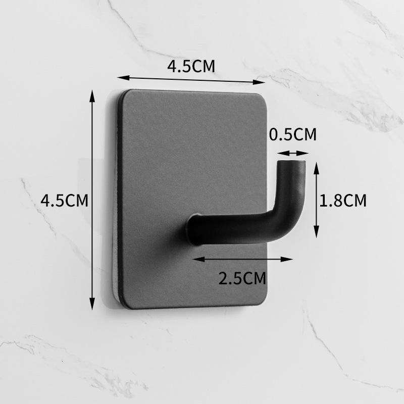 Traceless 304 Stainless Steel Adhesive Hook for Bathroom & Kitchen