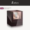 Embers Luxry Single Watch Winder Battery Wooden Shaker Watch Box Automatic Winder Glass Storage Case Mabuchi Motro