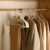 Flocking Hangers Plastic Non-Slip Clothes Support Adult Multi-Functional Wardrobe Storage Clothes Hanging Seamless Household Drying Hangers