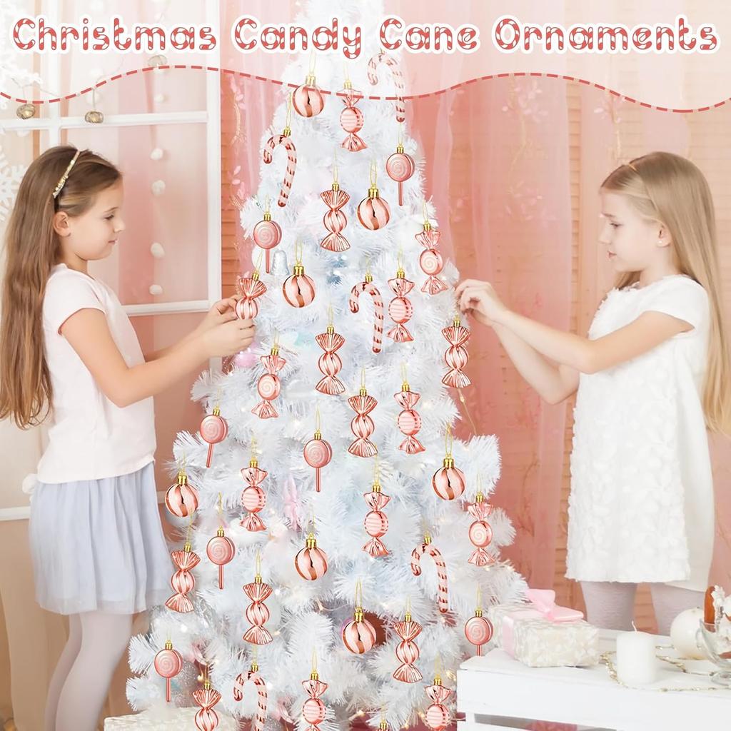 13Pcs/Set Pine Cone Candy Round Ball Christmas Tree Decor Festival Xmas Hanging Ornament