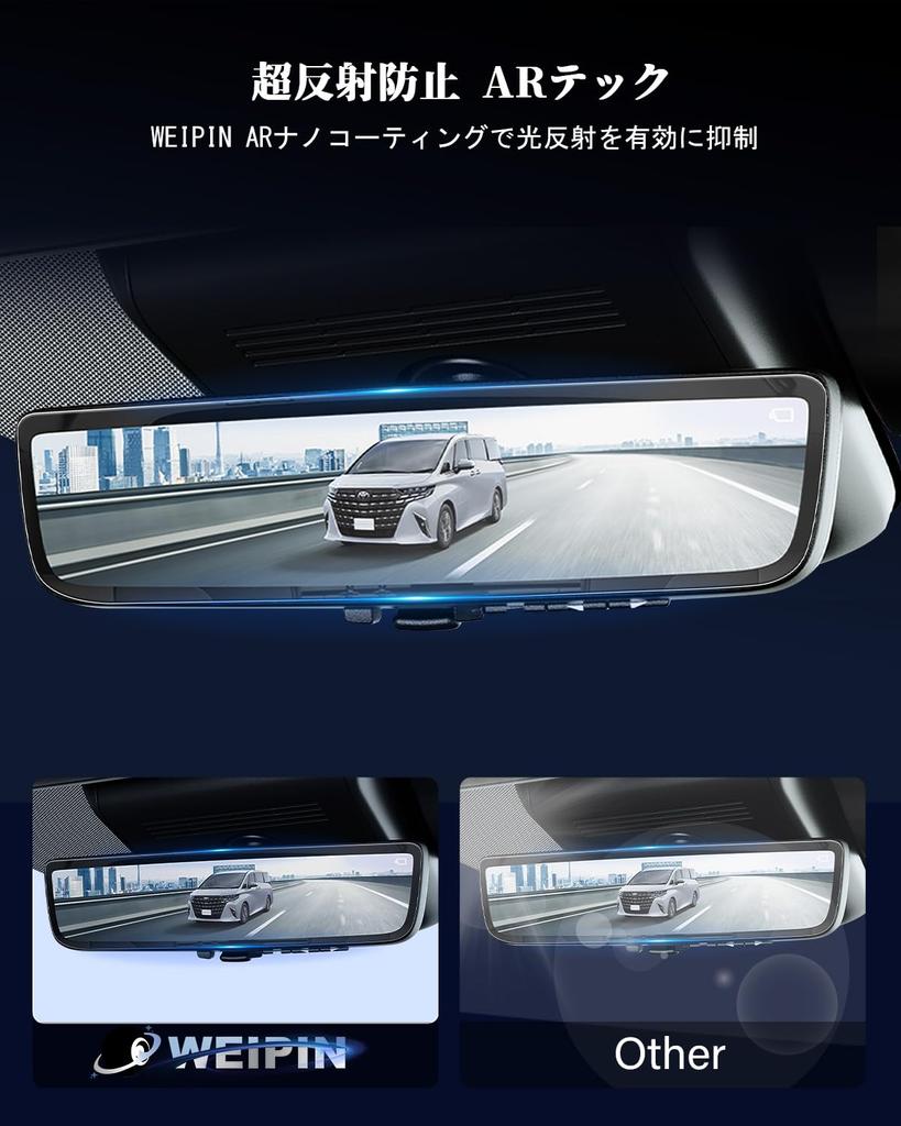 WEIPIN of Nano Protective Film Land Cruiser 250 Mirror Dedicated Film Ultra Transparent High Sensitivity Touch Land Cruiser 250 Digital Inner Mirror