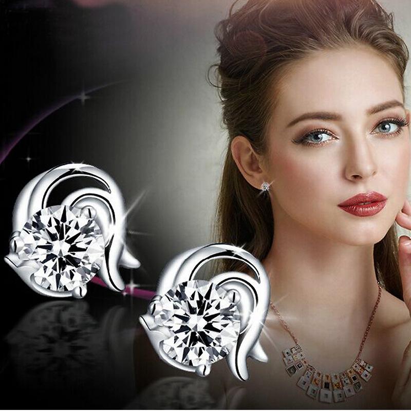 Korean Zircon Stud Earrings - Trendy Twelve Constellations Style