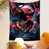 Ghost in the Shell Tapestry Wall Hanging, Cyberpunk Anime Poster Art, Sci-Fi Wall Decor for Bedroom Living Room Dorm