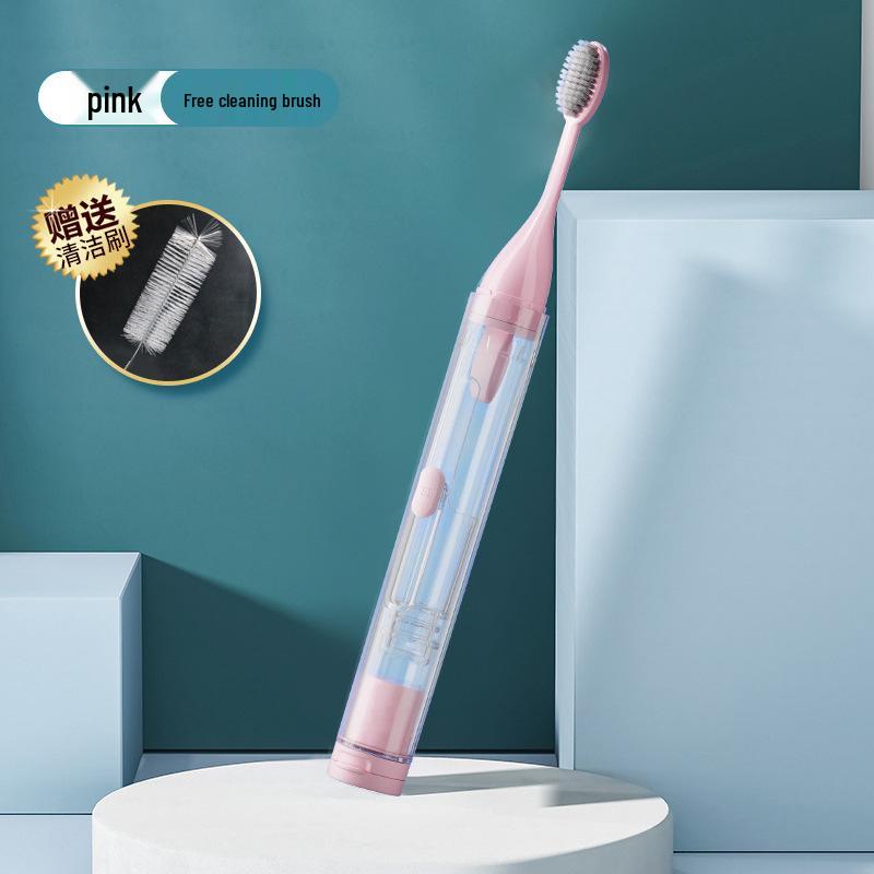 Portable All-in-One Travel Toothbrush & Toothpaste Set with Soft Bristles and Folding Design for Orthodontic Appliances