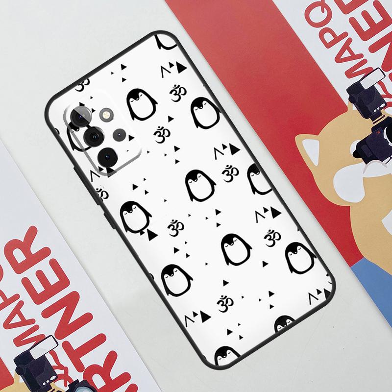 Cute Kawaii Penguin Case For Samsung Galaxy A53 A16 A26 A36 A56 A55 A35 A15 A52 A32 A12 A33 A13 A14 A34 A54 A17