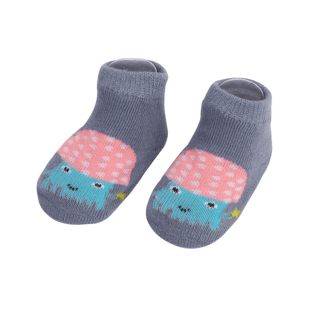 Baby Boy Socks Cotton Newborn Socks Fit 0-24 Months Animal Print