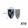 Medieval Castle Soldier Figure Equipment Building Blocks Lion Black Eagle Knight Waffen Accessories Shield Vest Cloak Brick Toys