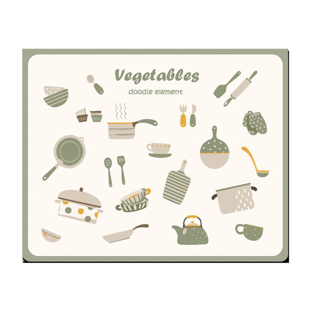 

Супервпитывающие сушильные коврики Термостойкая обеденная подставка Многоцелевой настольный дренажный коврик Ванные комнаты 40*50cm-Impression Green