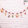 7 Styles New Cartoon Pull Flag Christmas Flag Christmas Decoration Supplies Birthday Wedding Decoration Hanging Flag
