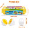 Matching Smart  Eggs Toy  For Kids  3D Puzzle Montessori Learning Education Toys Color Shape Sorter Game  Easter Egg Gifts