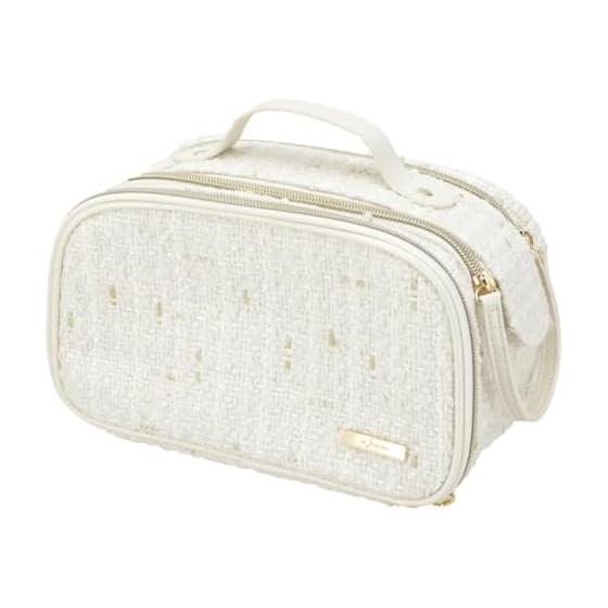 NITORI W Zipper Cosmetic Bag White TW NG09 2117100010841
