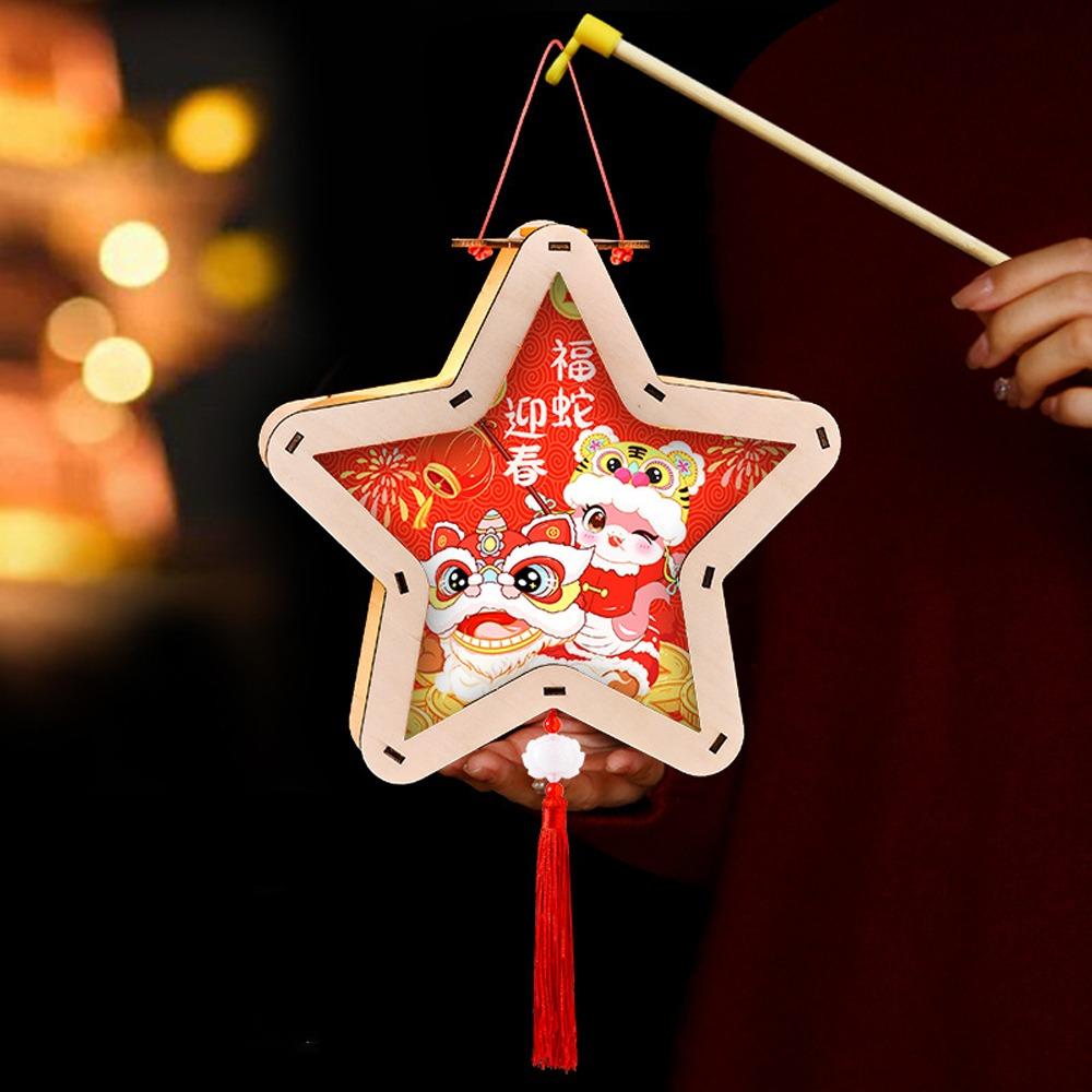 Traditional New Year Luminous Lantern Chinese Style Children Handheld Lantern Hanfu Accessories