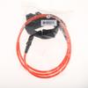 5ft 7mm Straight SUP Surfboard Surfing Board Leash with Double Swivel Orange