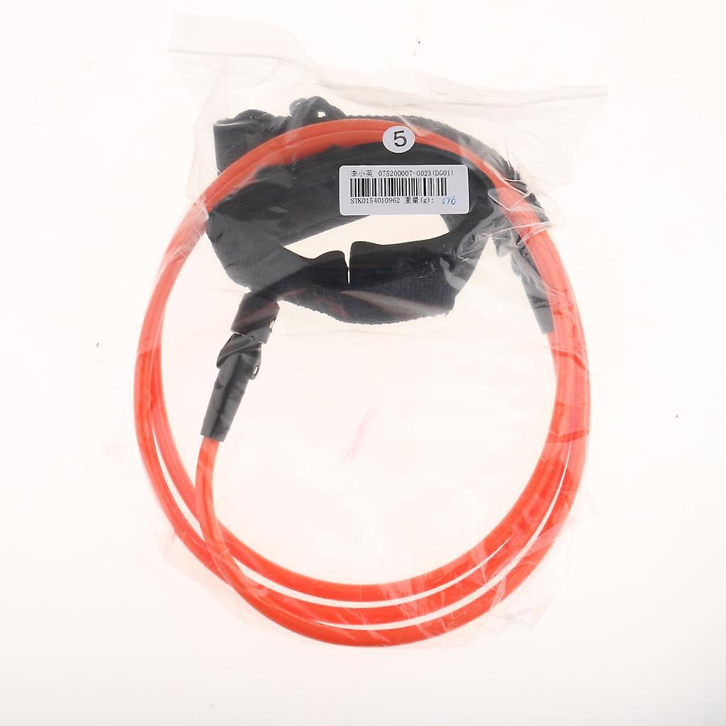 5ft 7mm Straight SUP Surfboard Surfing Board Leash with Double Swivel Orange