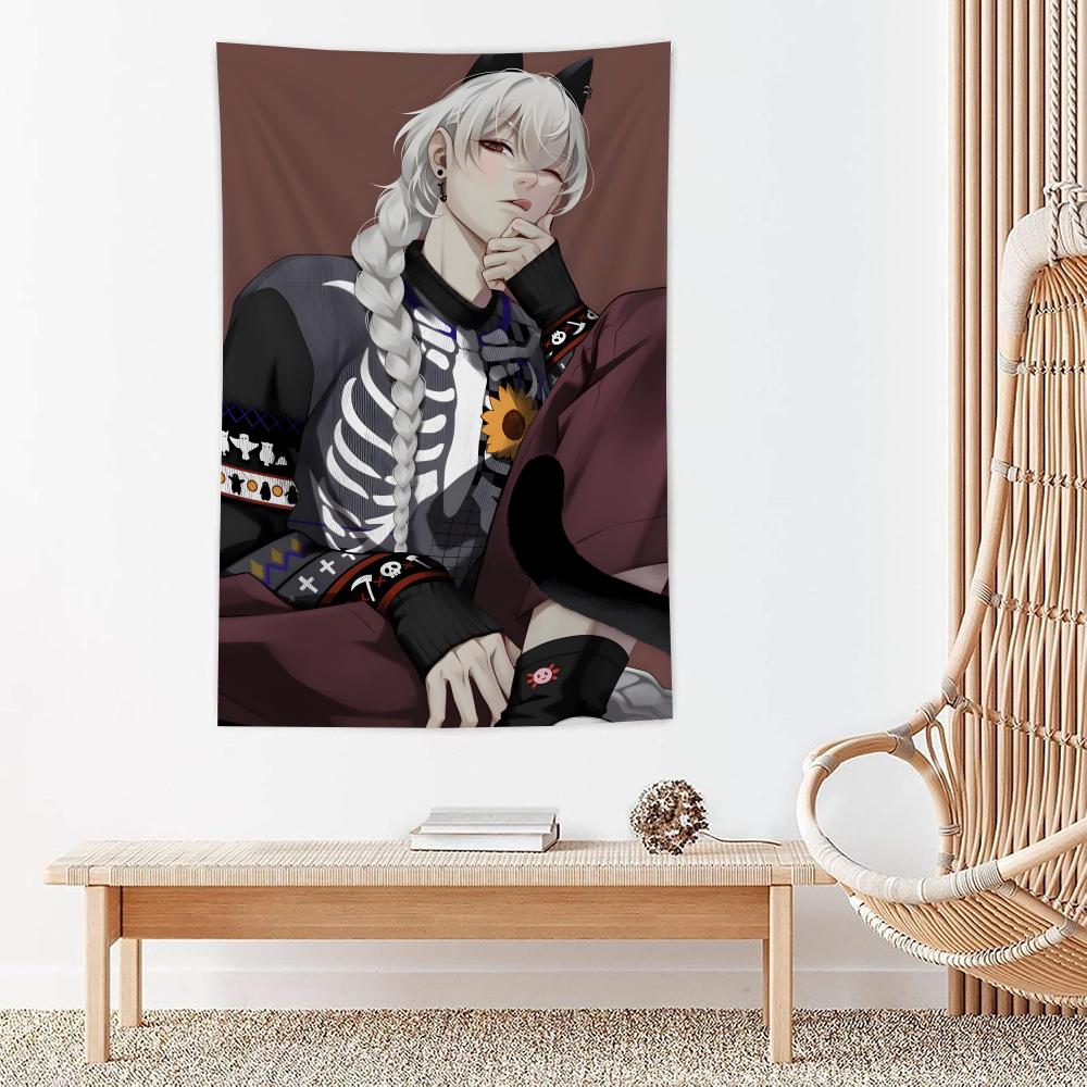 Game A DDate With Death Tapestry For Bedroom Living Room Outdoor Wall Decor Simple Stylish Art Piece Vertical Design