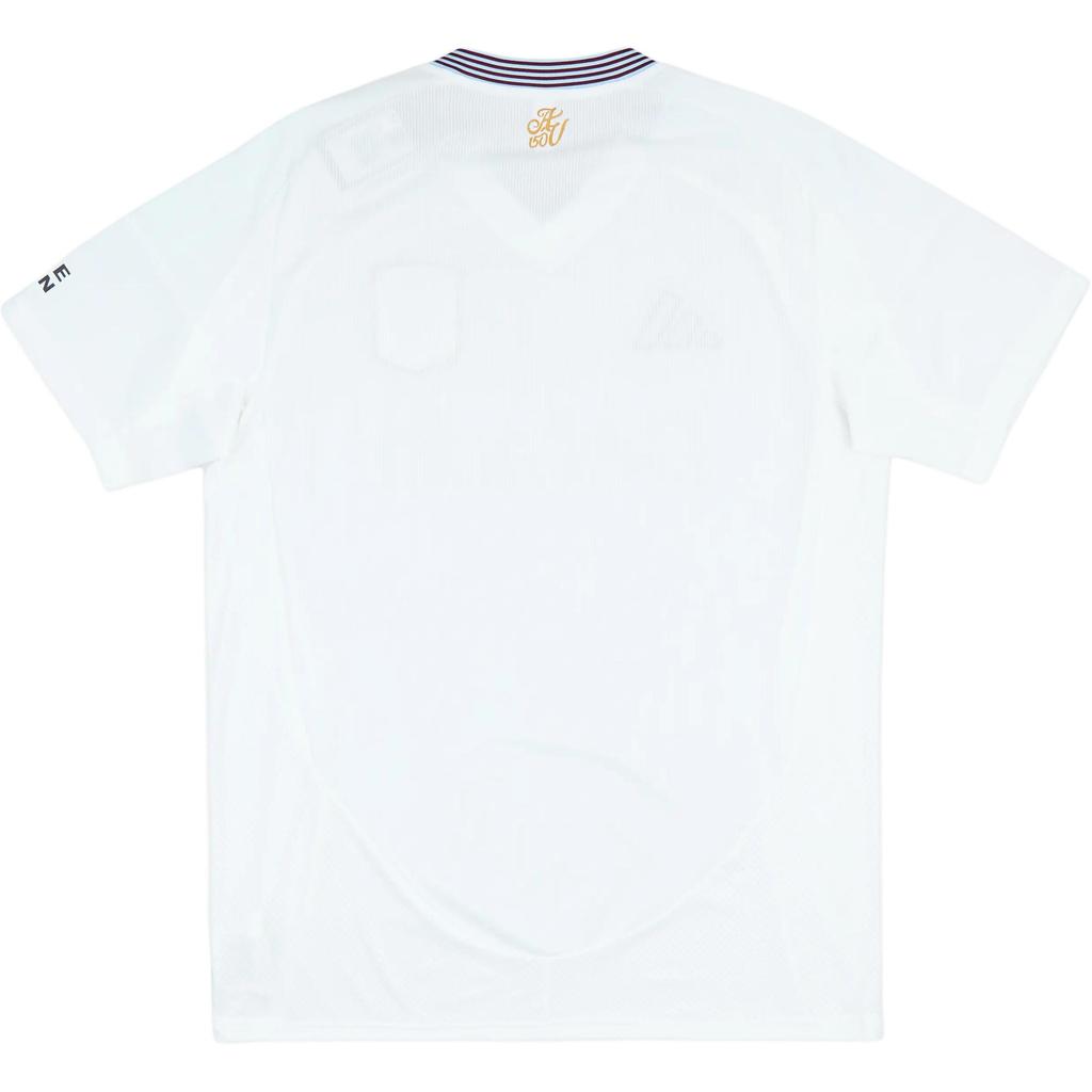 Adidas Aston Villa Soccer Jerseys Men's White V Neck Moderate JD1226