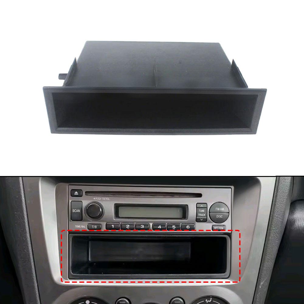 1pc Universal Car Dashboard Single Din Storage Box Instrument Panel Radio Installation Organizer Hand Drawer Auto Accessories