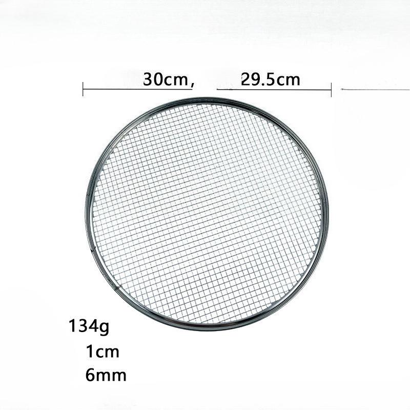

304 Stainless Steel Round Grill Net For Kamado BBQ Roasting Mesh Replacement Parts For Teppanyaki And Tea Sets Round net 30cm 4 mesh