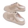 Little white shoes half-drag women's mesh outer wear fashionable flat platform summer new versatile casual bag head without heel