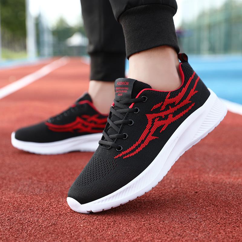 2025 foreign trade breathable soft sole lightweight running shoes men's casual shock absorption men's mesh sports shoes