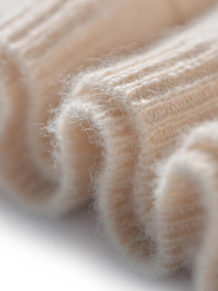 Women's Cashmere Sweater Qinghe Cashmere 30% Cashmere 70% Wool Autumn and Winter Cashmere Pullover Soft and Warm