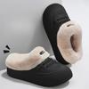 Thick-soled Cotton Shoes, Indoor Home Anti-slip, Warm, Fleece Waterproof Slippers for Women