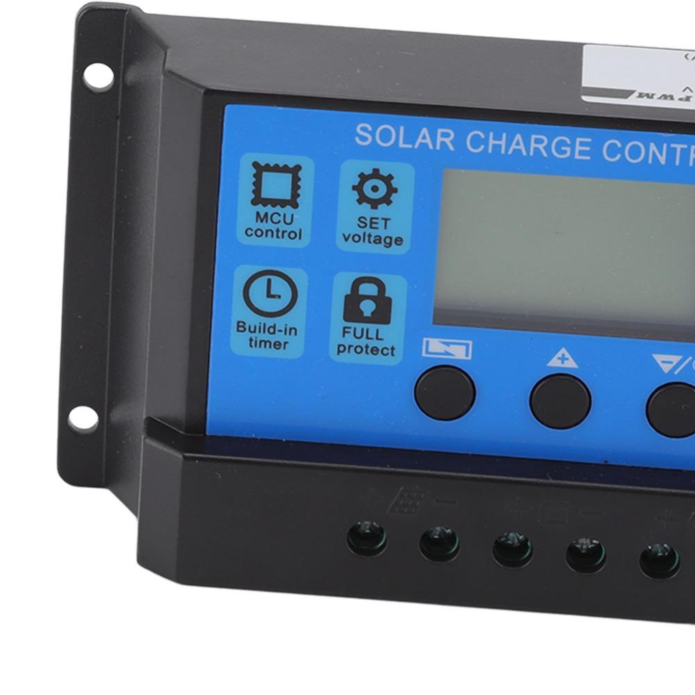 LCD Display Solar Charge Controller 12V 24V Auto Solar Battery Regulator  Street Lights
