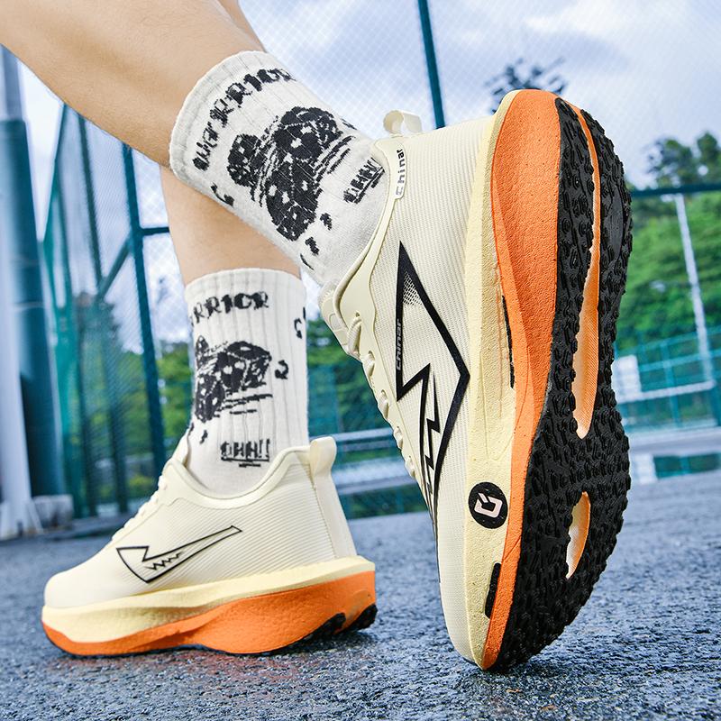 Running Shoes Carbon Board Speciality Marathon Men Sports Outdoor Breathable Lightweight Women's Comfortable Athletic Nonskid Casual Sneakers