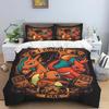 Cute Cartoon Charizard-Themed Bedding Set, featuring a soft duvet cover and pillowcases—perfect for teenagers, children, and mor