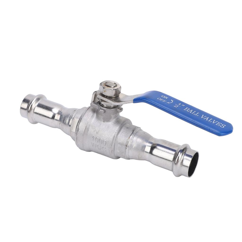 Press Ball Valve 1 2 Inch DN15 304 Stainless Steel Dual Press Connection Ball Valve for Industrial Use
