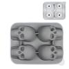 Skull Ice Ball Mold Silicone Flexible Ice Cubes Trays BPA Free Ice Trays For Freezer Horror Skull Head Cocktail Ice Ball Maker
