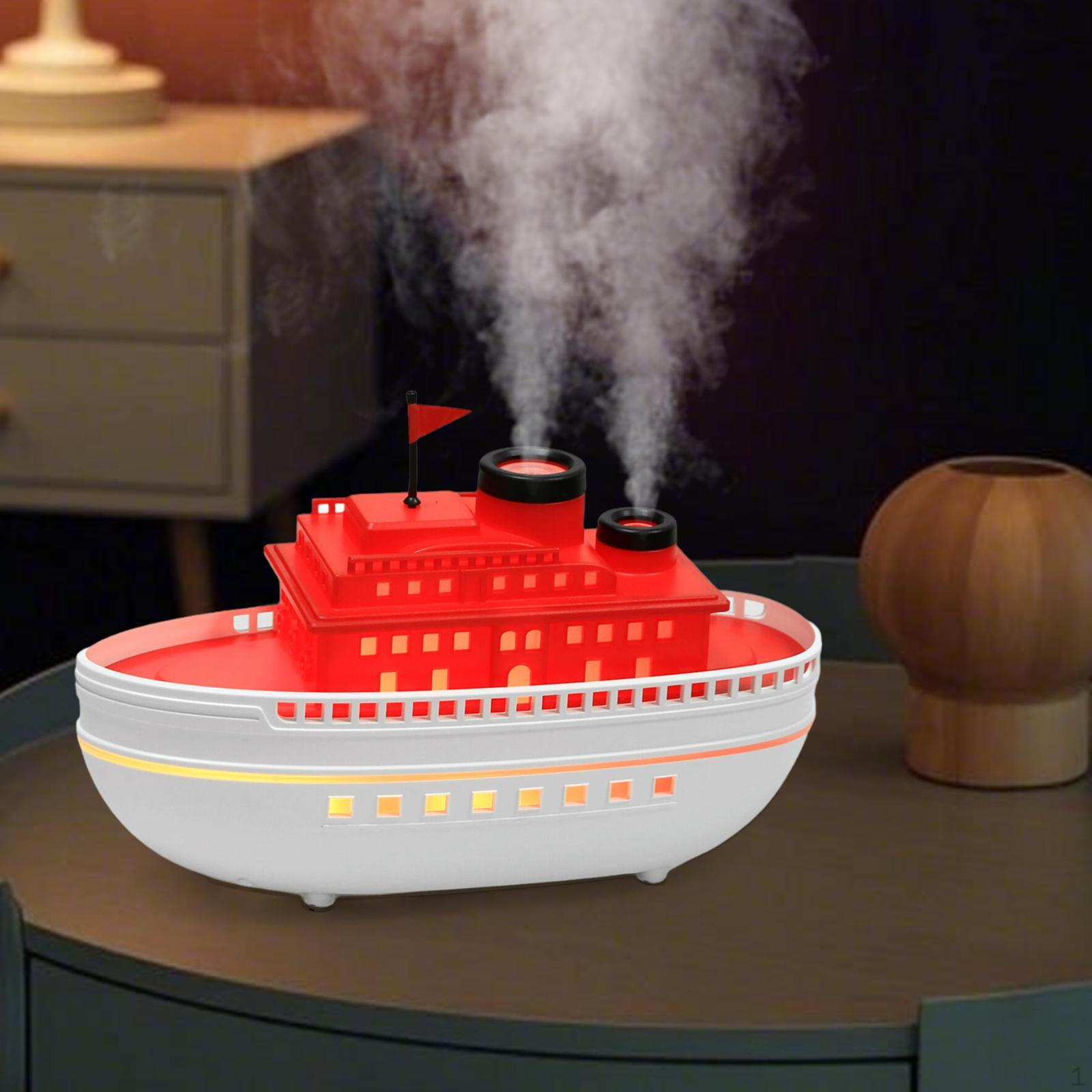 

Air Humidifier in Ship Design with And Aroma Diffuser for Bedroom White Wood Grain