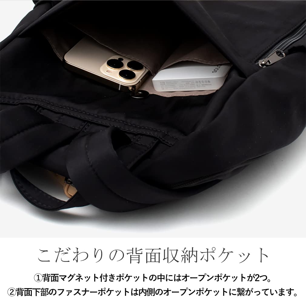 VITAFELICE Women's Multifunctional Nylon Backpack (Large) inb-10035z (Gray)