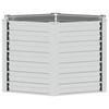Garden Raised Bed 129x77 cm Galvanized Steel Silver