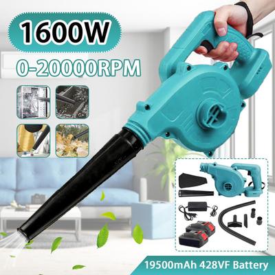 Aeratore elettrico da 1600 W 2 in 1 Collettore di polvere senza fili soffiatore e aspiratore per foglie per batteria Makita 18 V